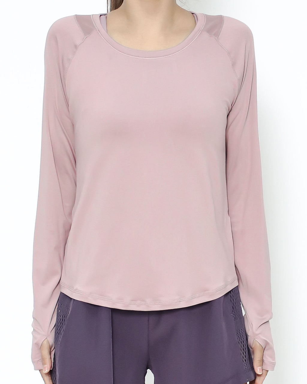 dust pink mesh back sports top *pre-order*