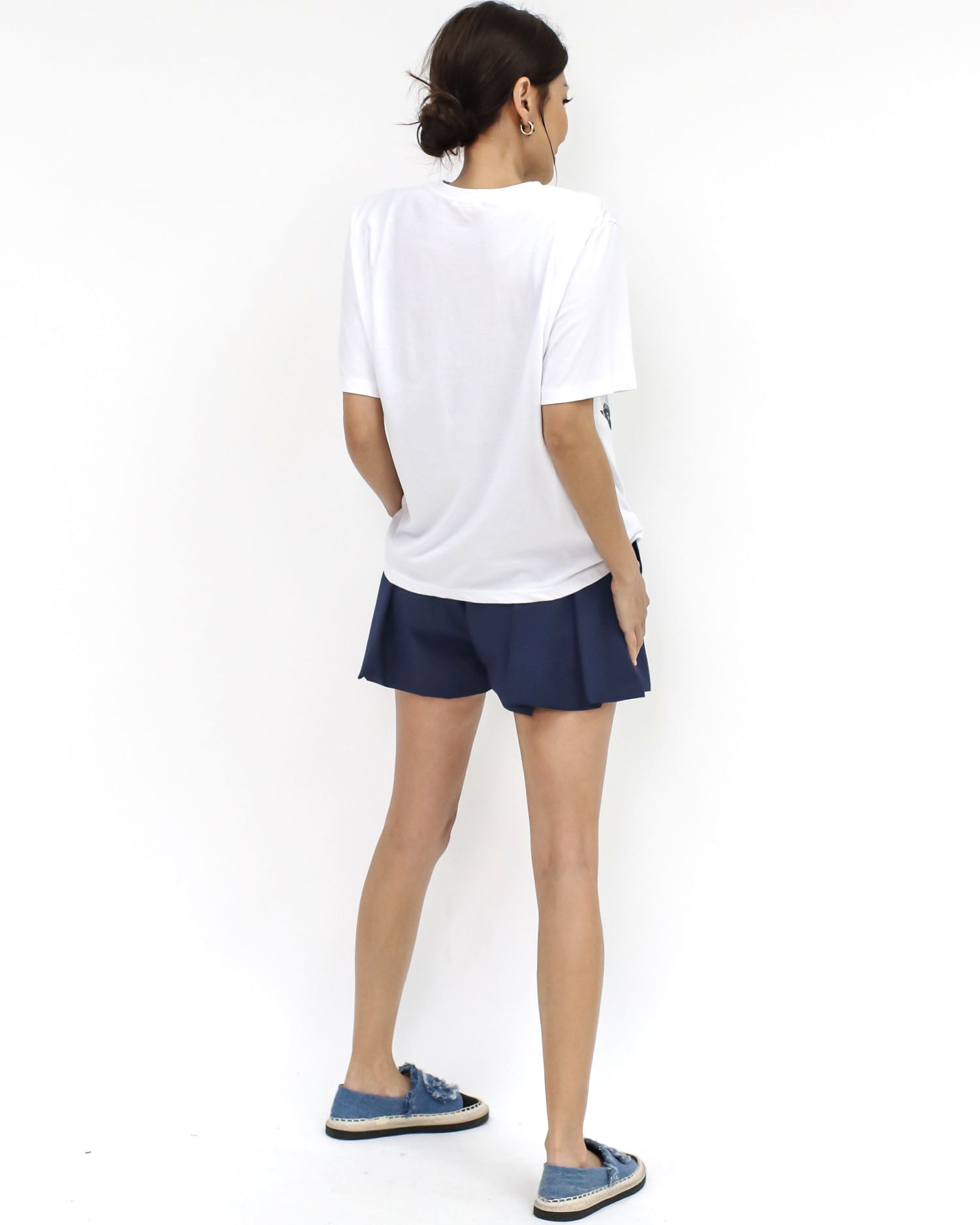 ivory printed tee *pre-order*