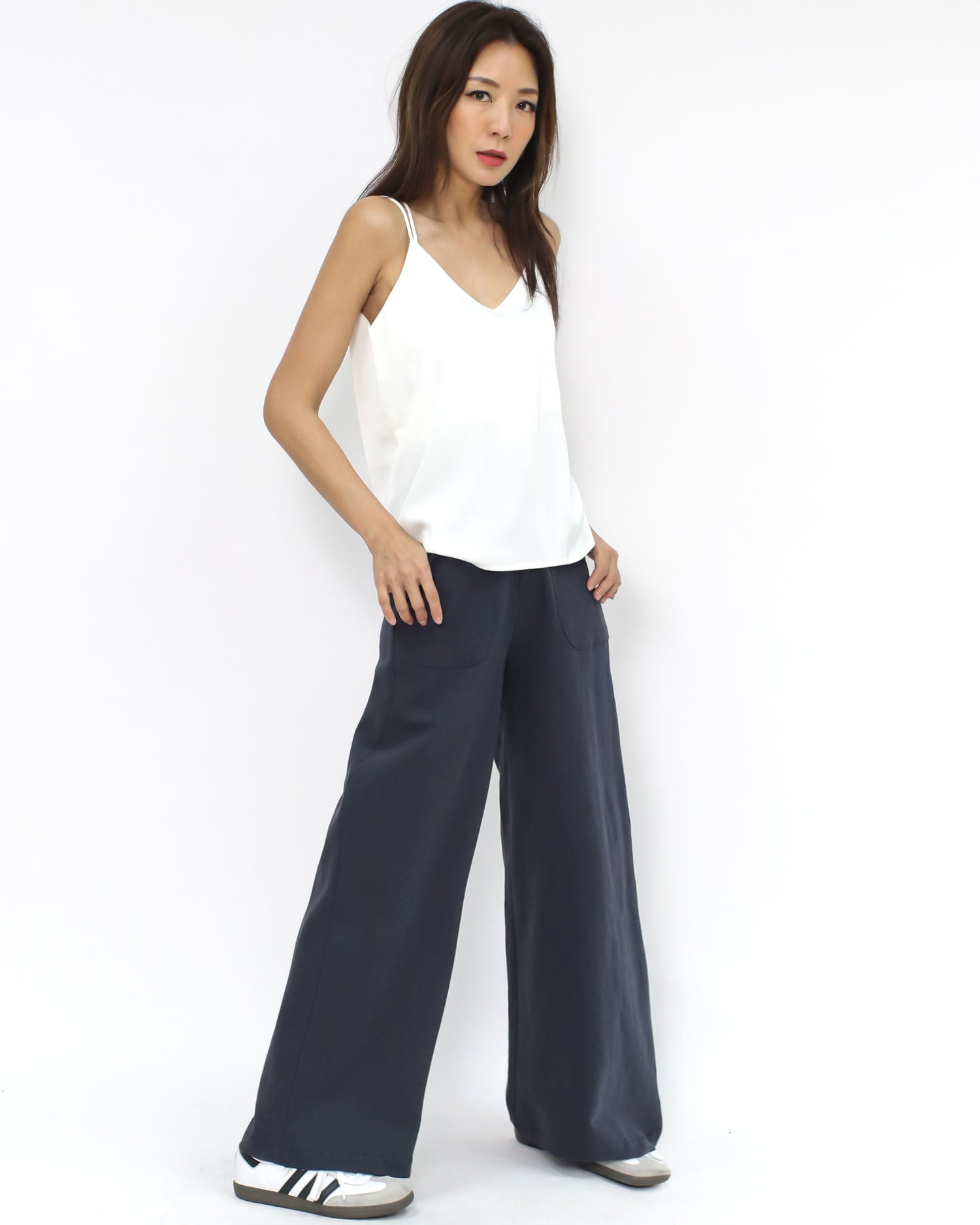 ivory straps slinky vest *pre-order*