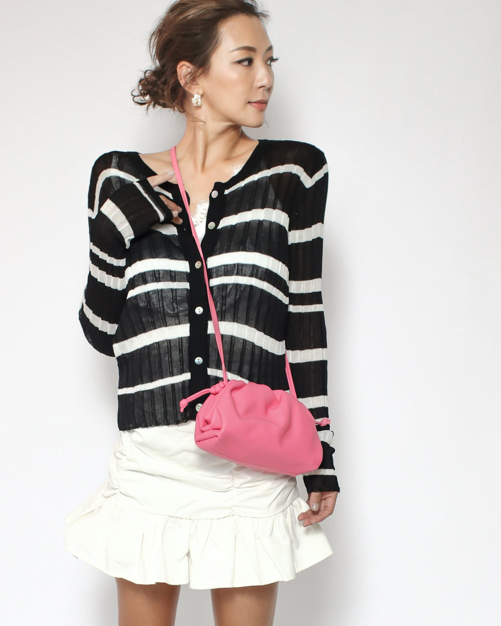 pink mini pouch leather cross bag *pre-order*