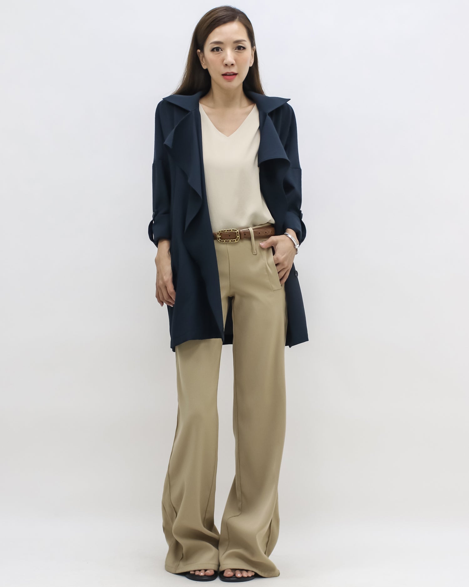 navy texture autumn jacket *pre-order*