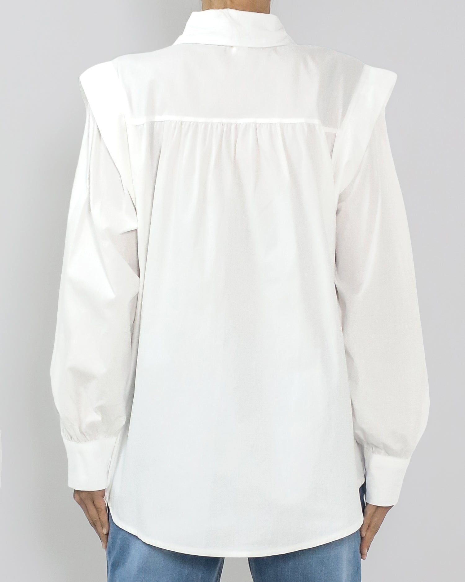 ivory pearls collar shirt *pre-order*