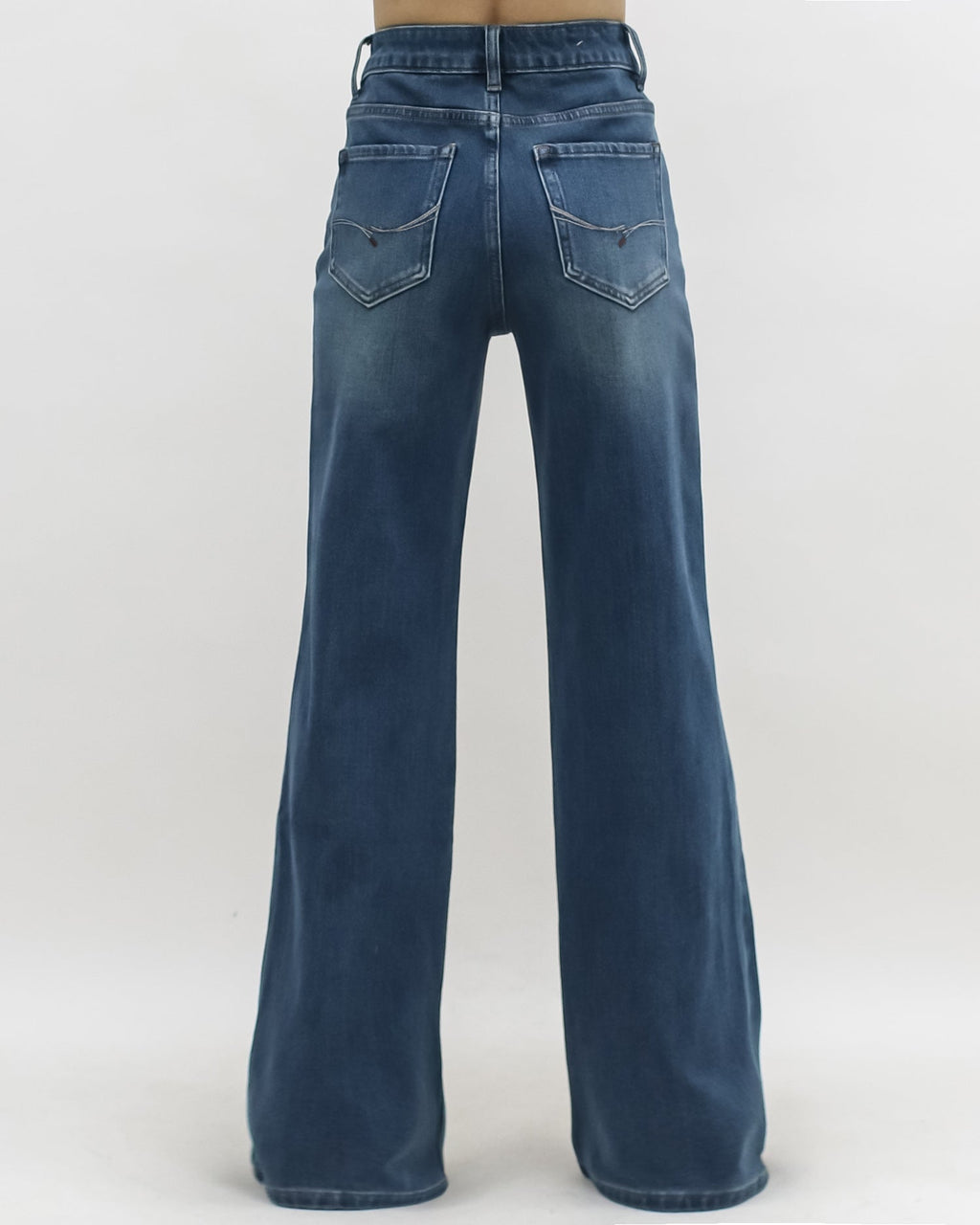 washed blue panel side denim jeans *pre-order*