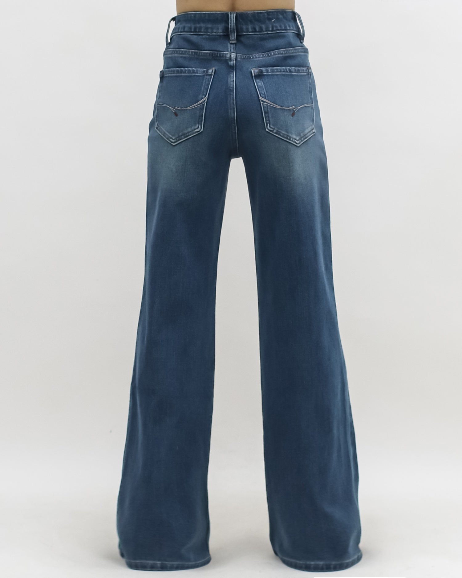 washed blue panel side denim jeans *pre-order*