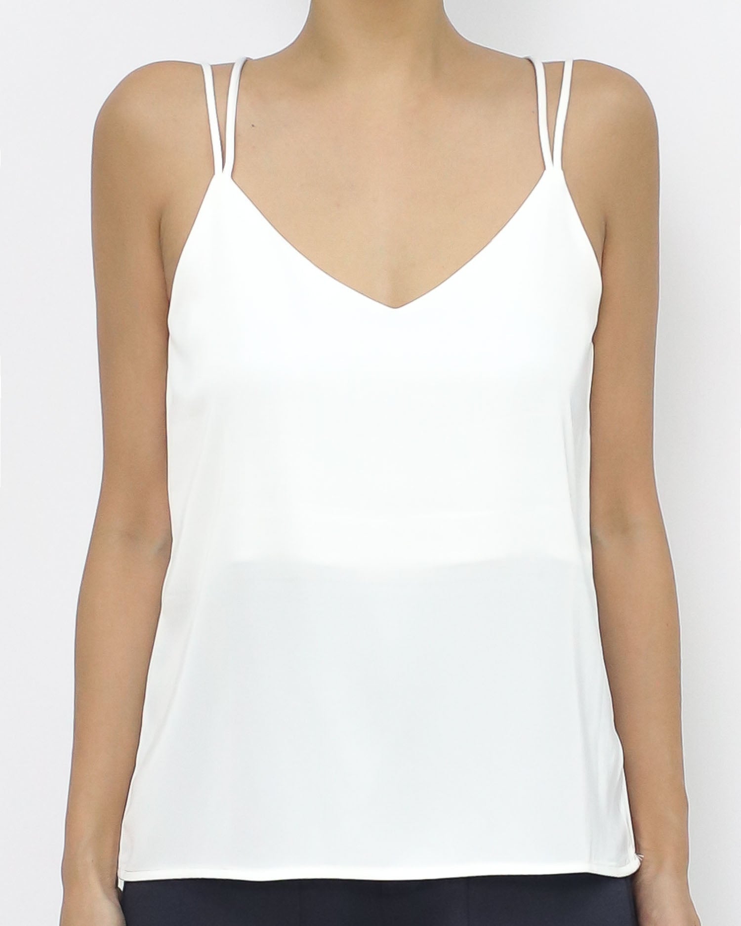ivory straps slinky vest *pre-order*