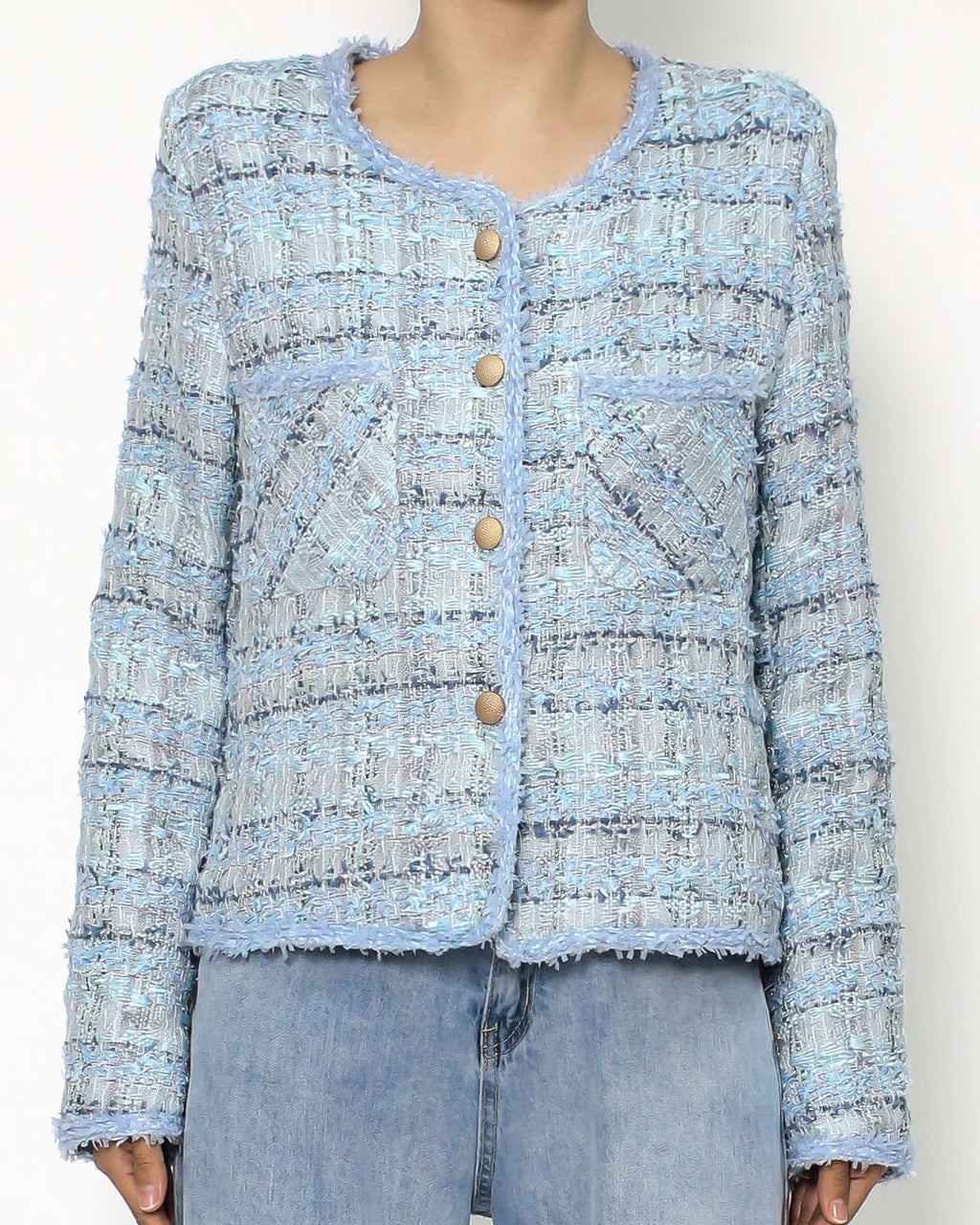 blue tweed jacket *pre-order*