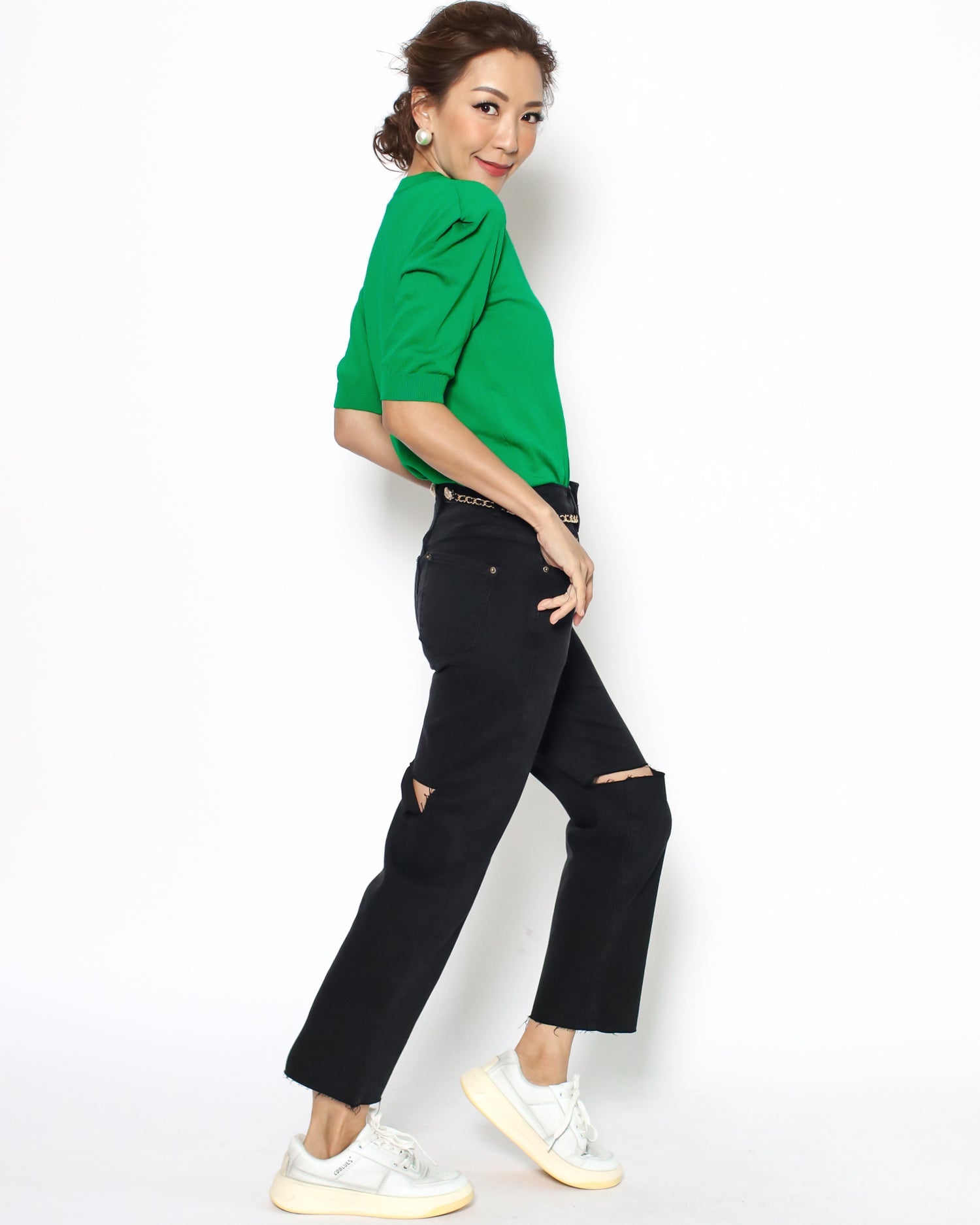 green knitted top *pre-order*