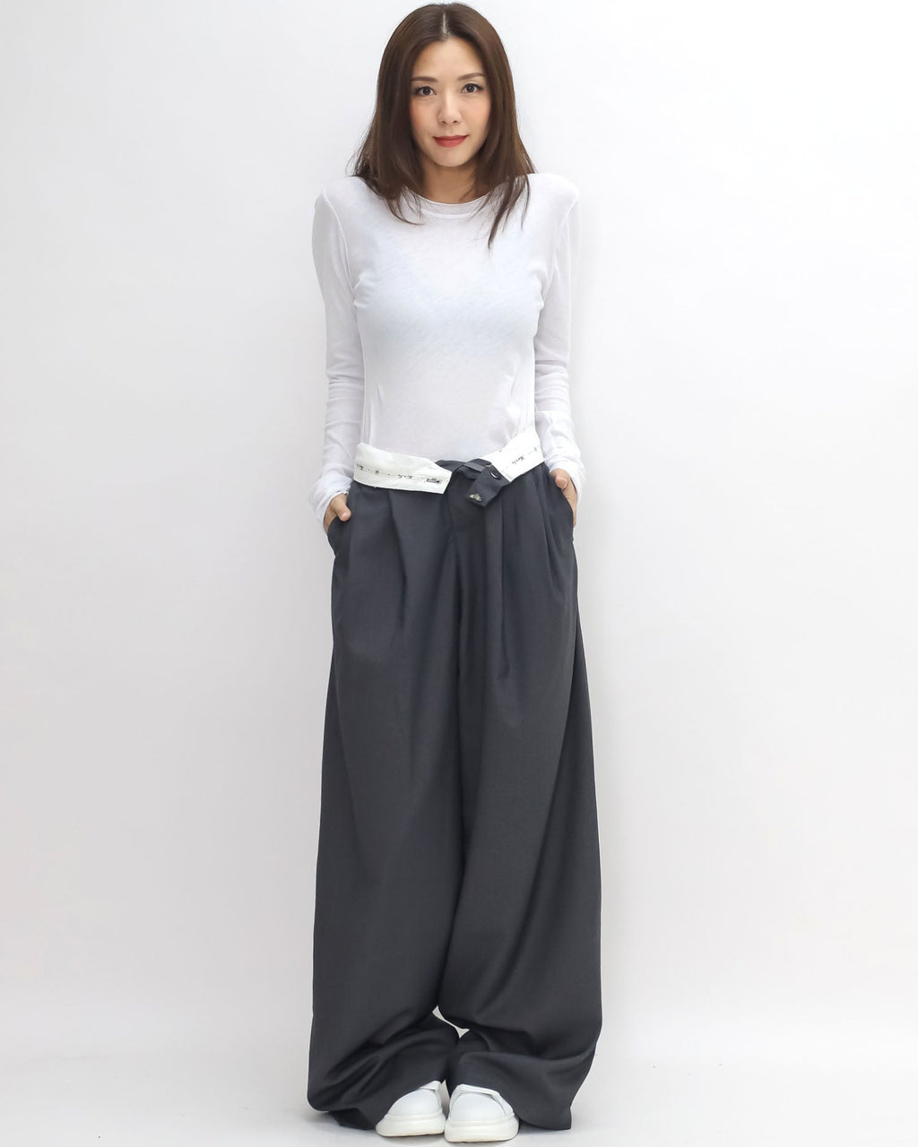 ivory soft basic longline top *pre-order*