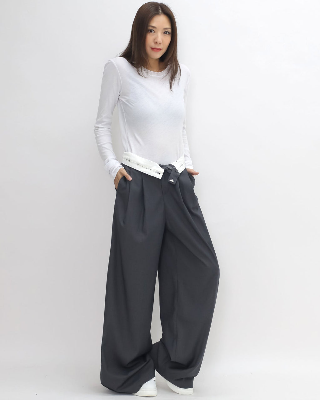 ivory soft basic longline top *pre-order*