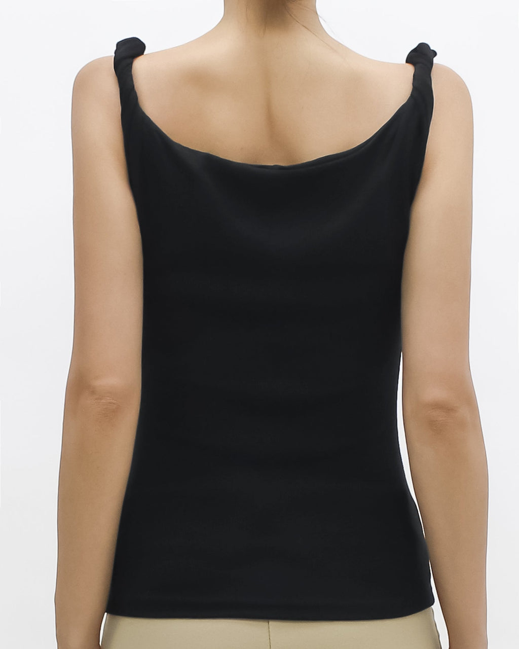 black twisted strap w/ gold buckle vest *pre-order*