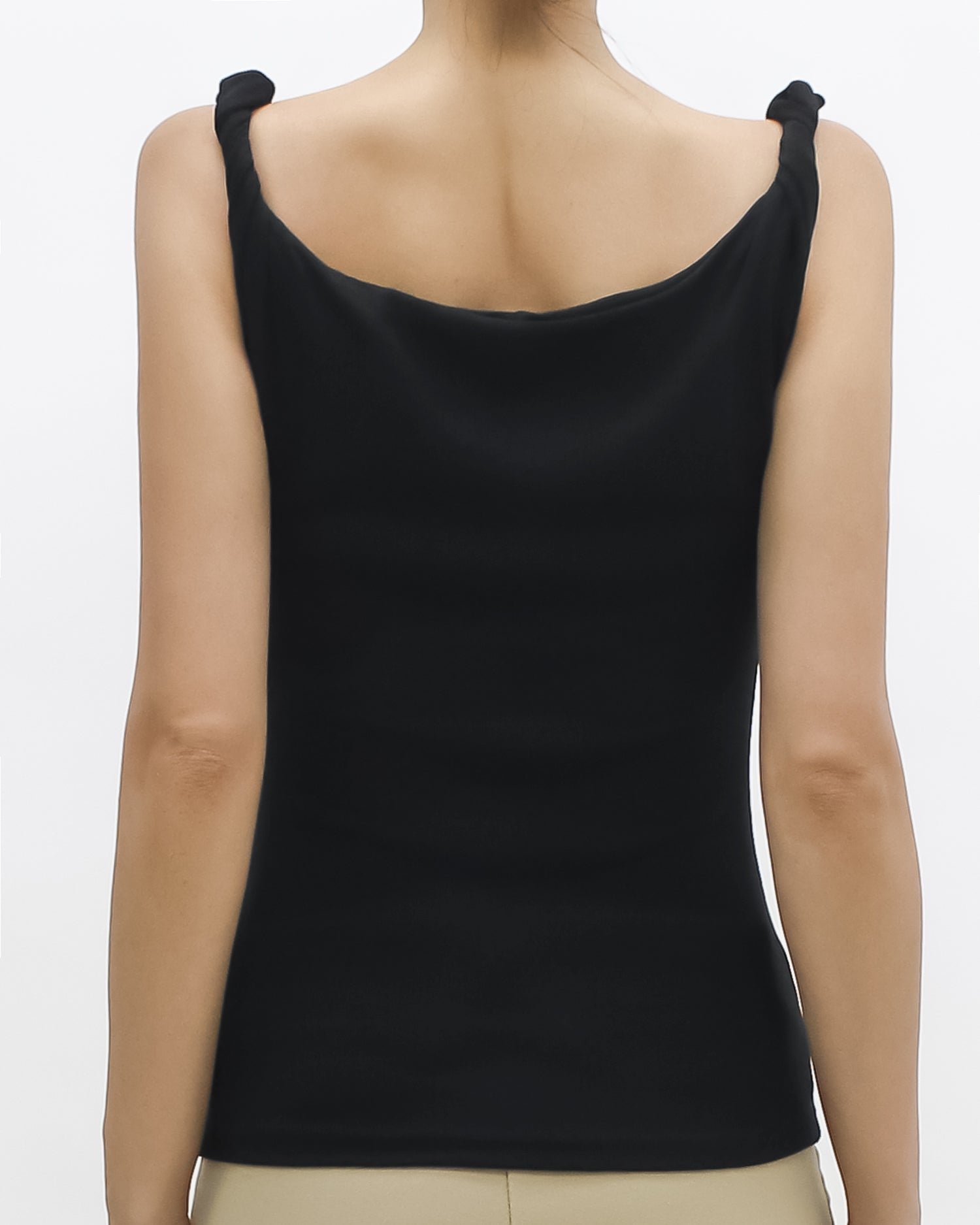 black twisted strap w/ gold buckle vest *pre-order*