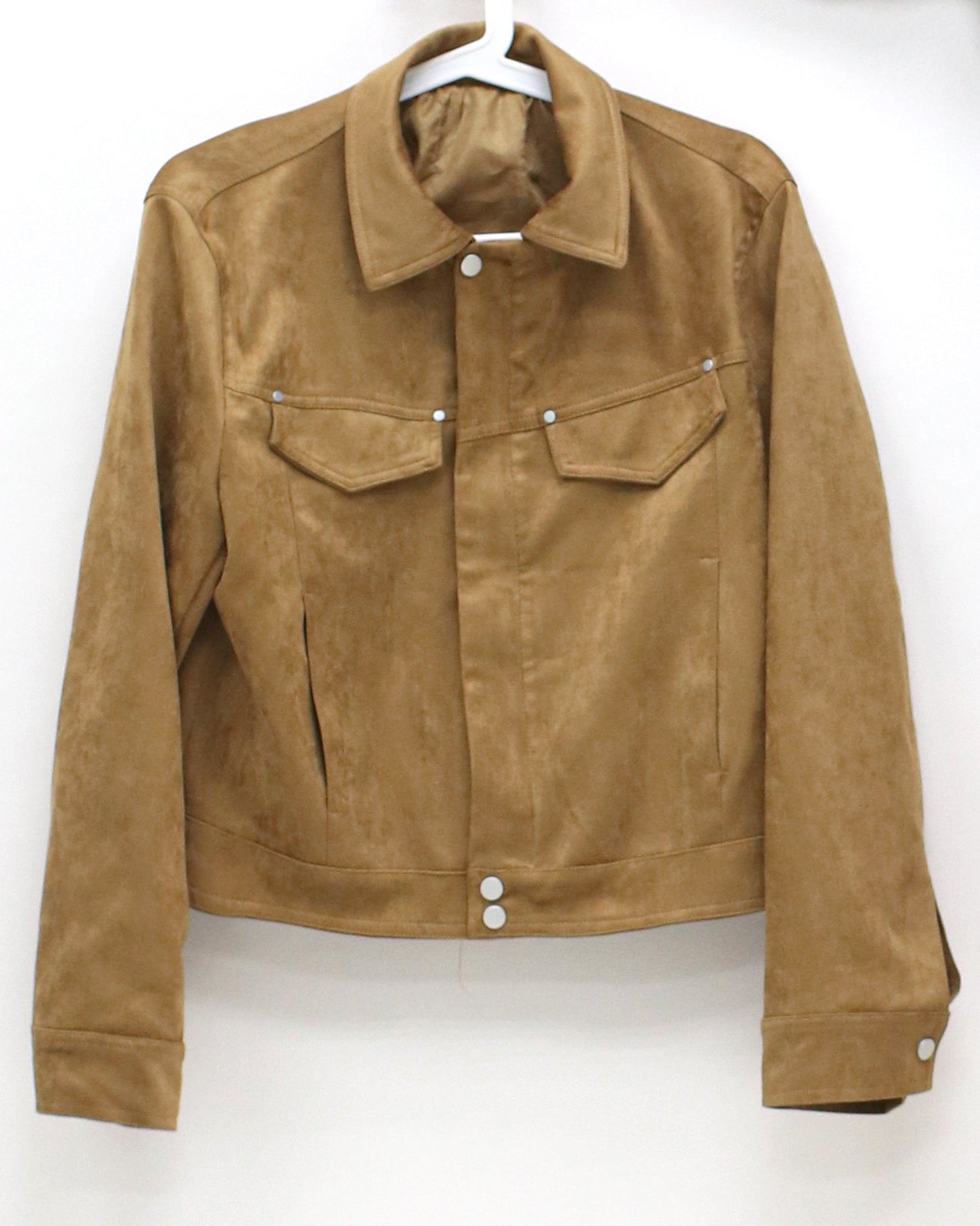 beige PU suede jacket *pre-order*