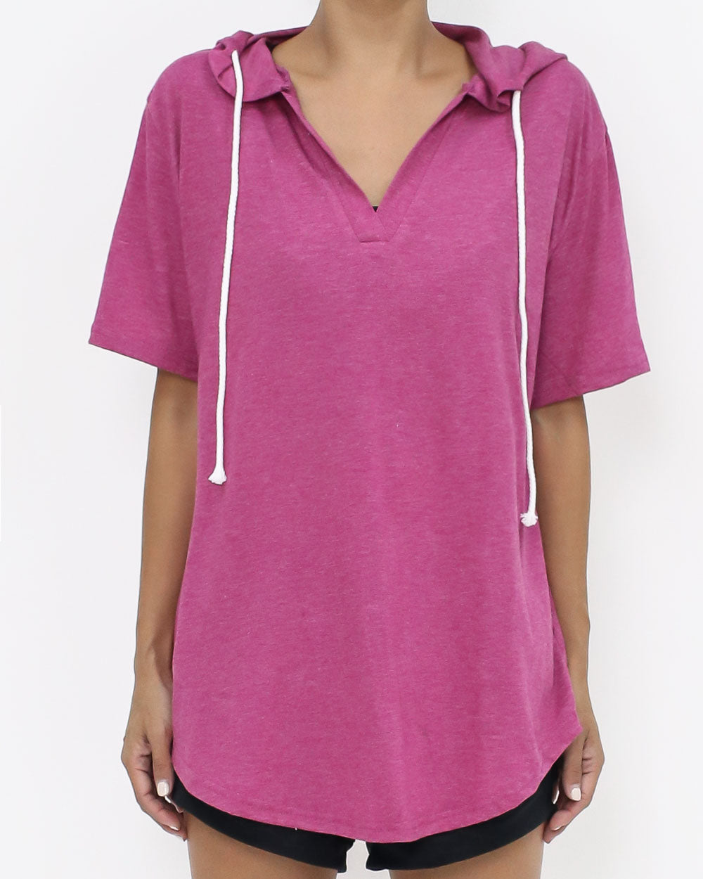 pink hoodie sports tee *pre-order*