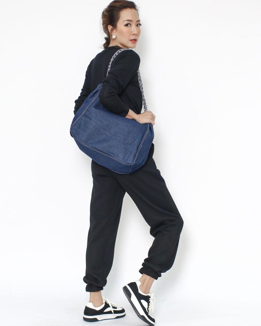 denim chain shopping bag *pre-order*