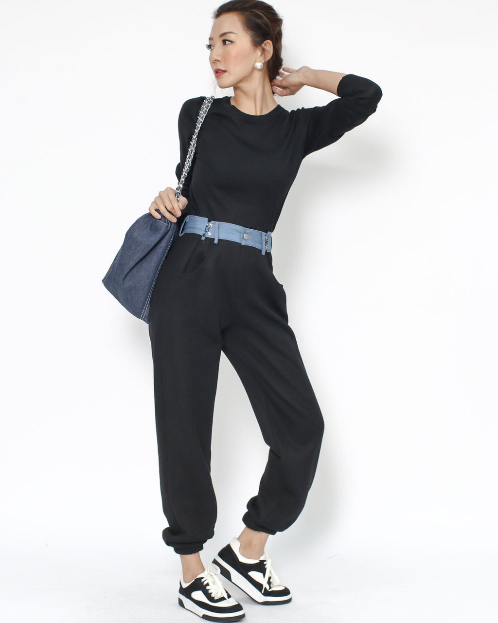 denim chain shopping bag *pre-order*