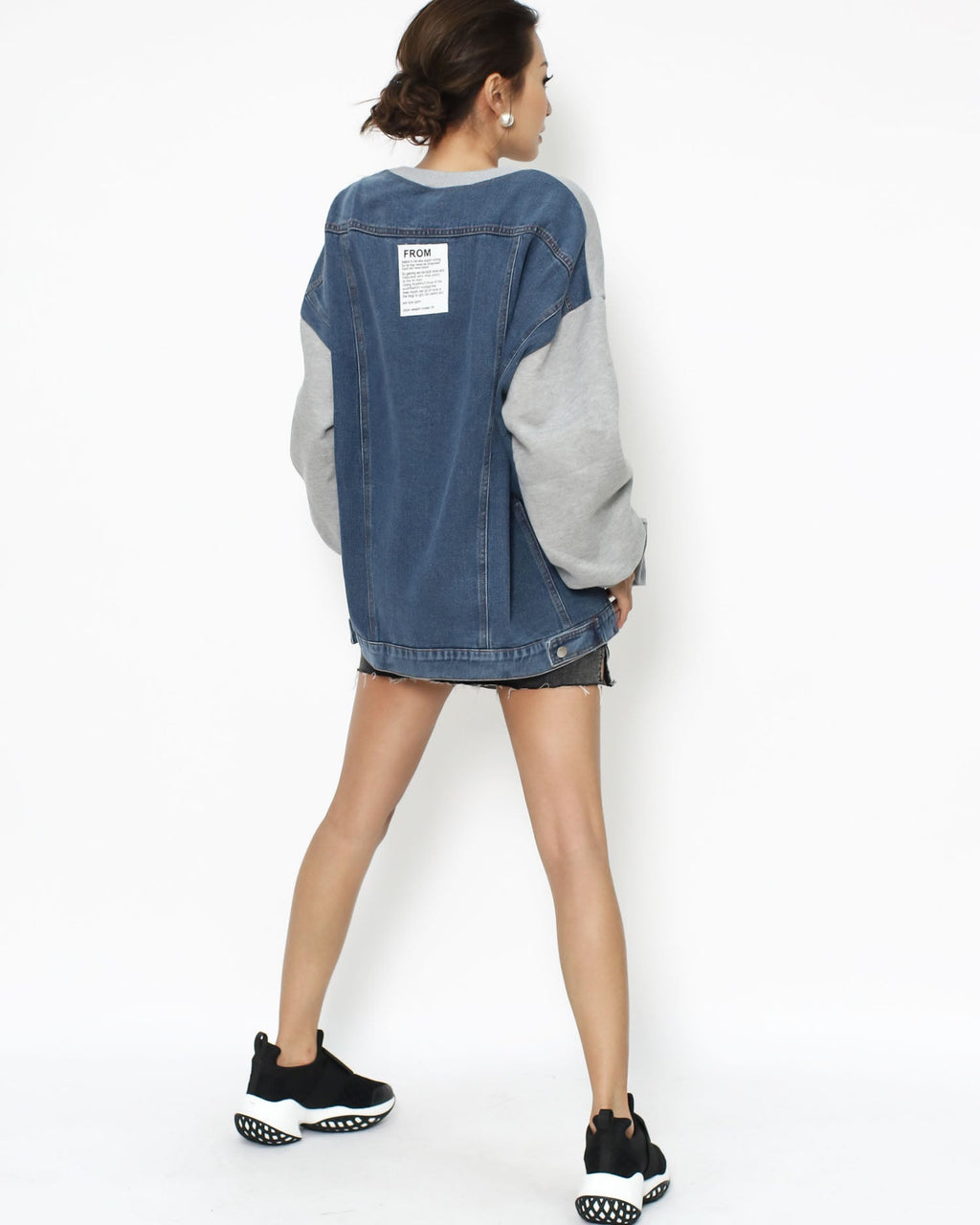 grey & denim sweatshirt *pre-order*