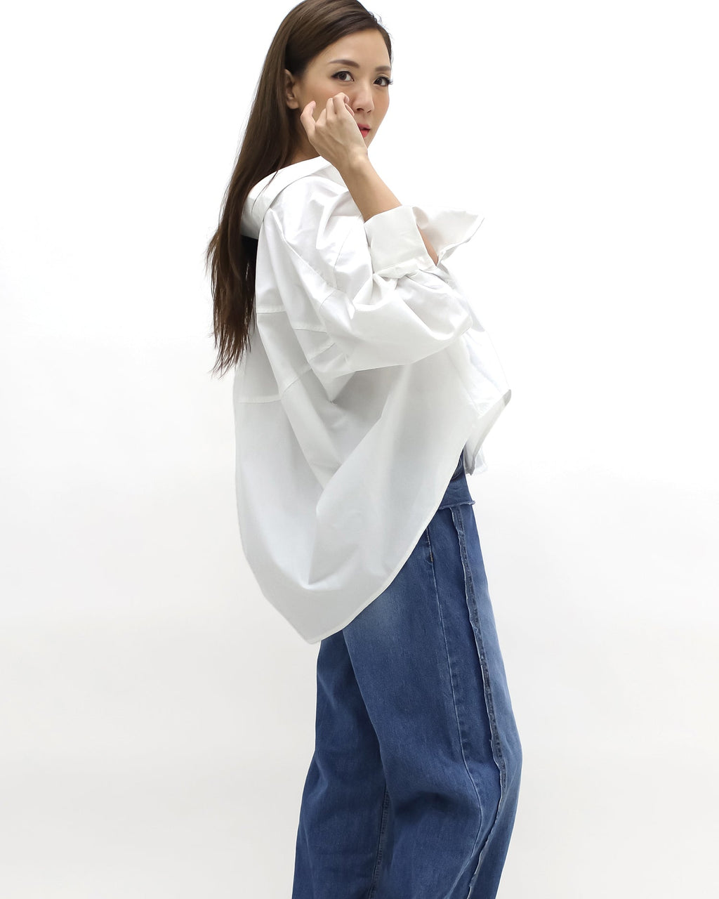 ivory button sleeves shirt *pre-order*