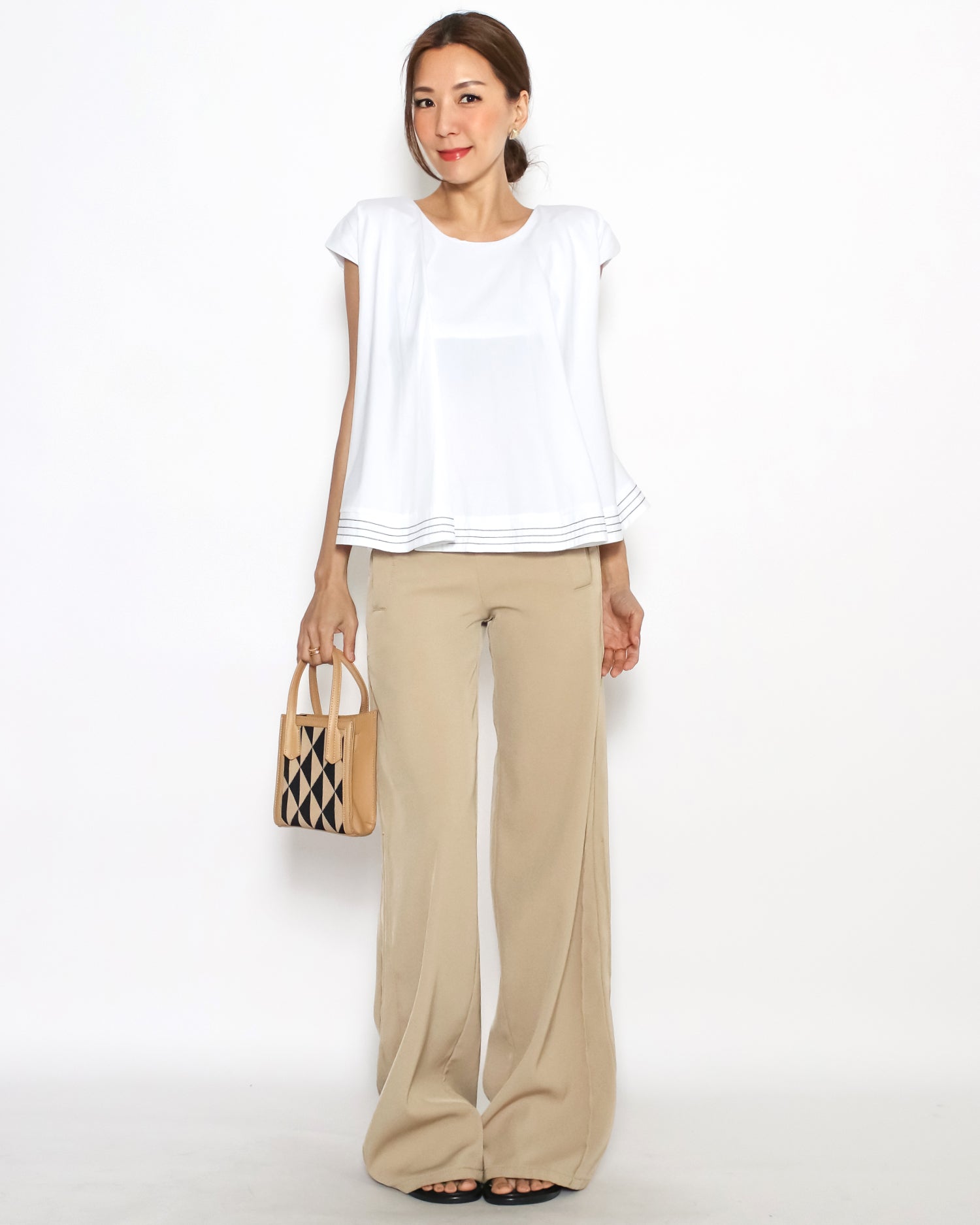 ivory flare sleeves shirt *pre-order*