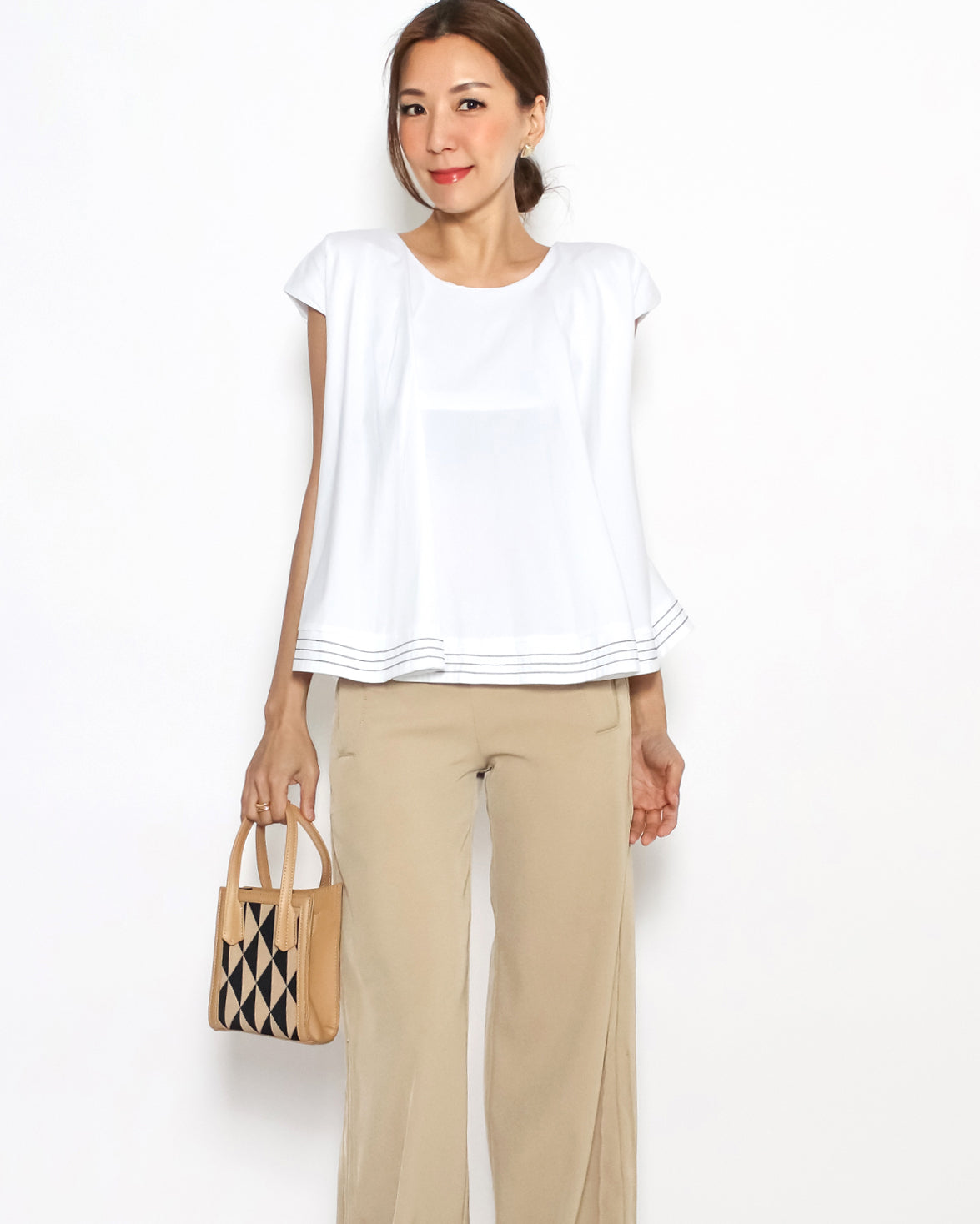 ivory flare sleeves shirt *pre-order*