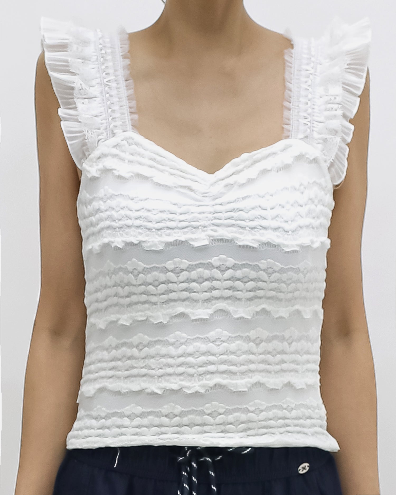 ivory lace vest *pre-order*