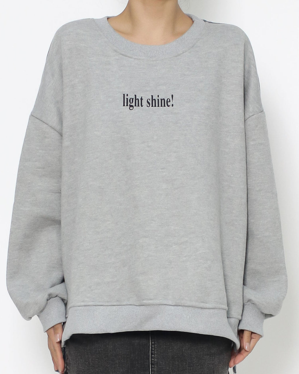 grey & denim sweatshirt *pre-order*