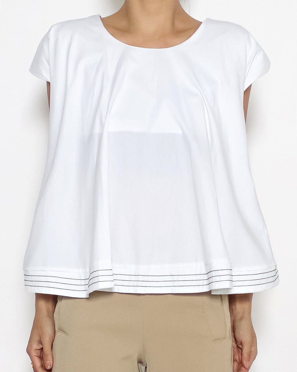 ivory flare sleeves shirt *pre-order*