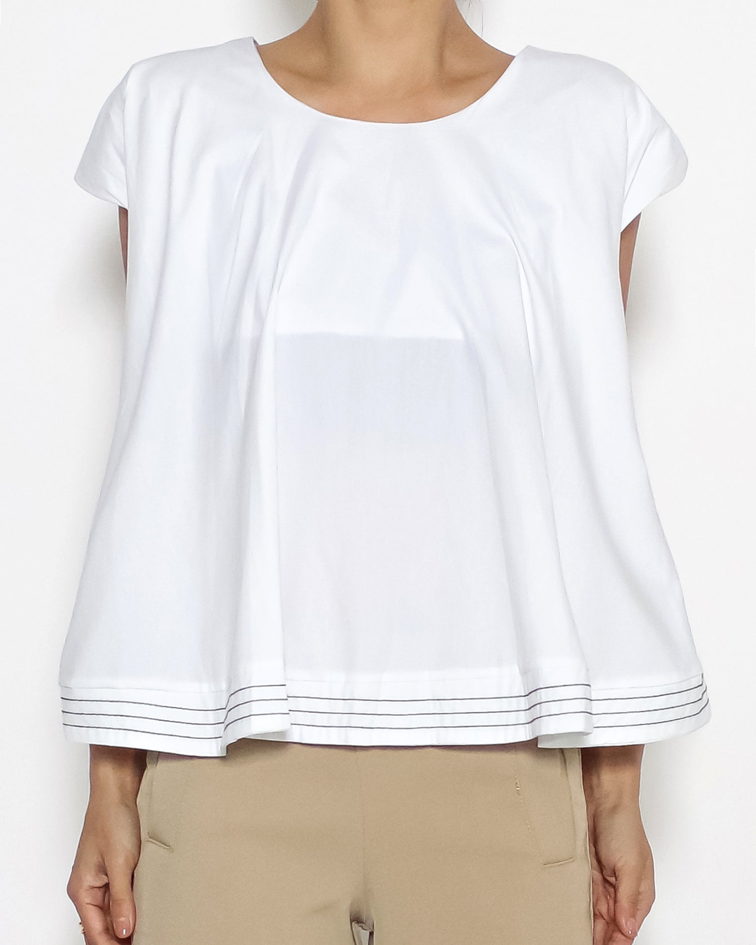 ivory flare sleeves shirt *pre-order*