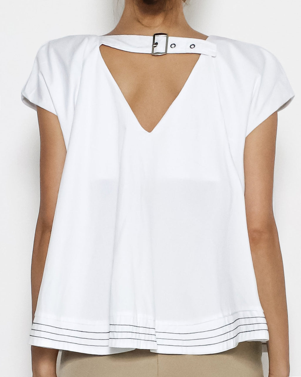 ivory flare sleeves shirt *pre-order*