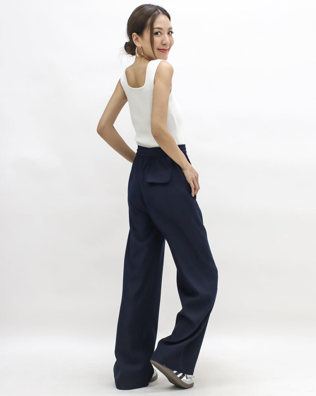 indigo denim straight leg pants *pre-order*