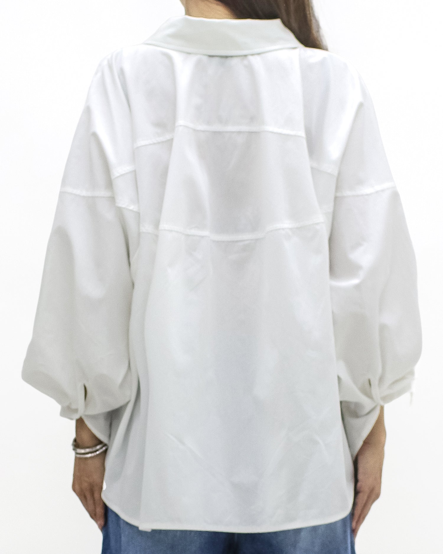 ivory button sleeves shirt *pre-order*