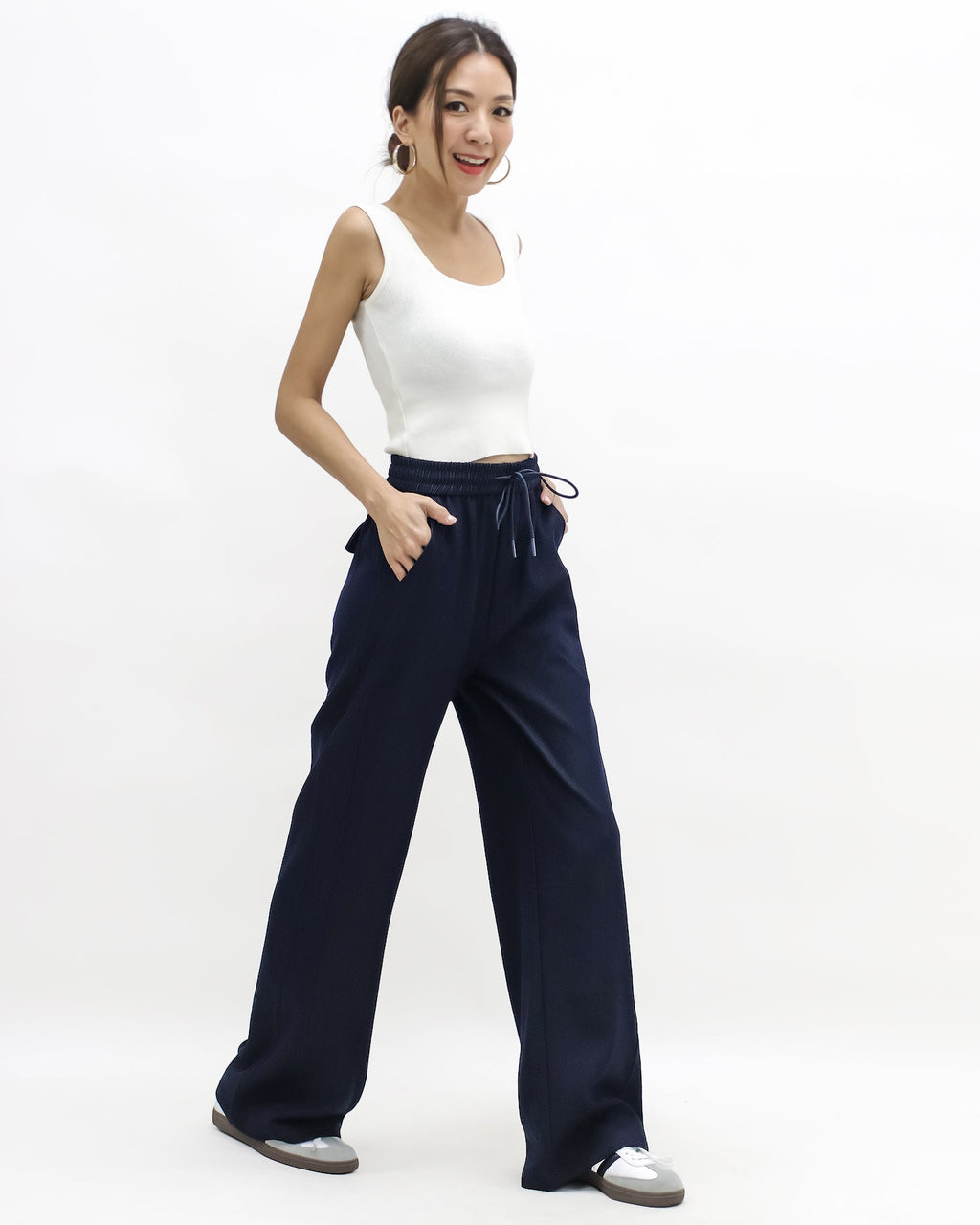 indigo denim straight leg pants *pre-order*