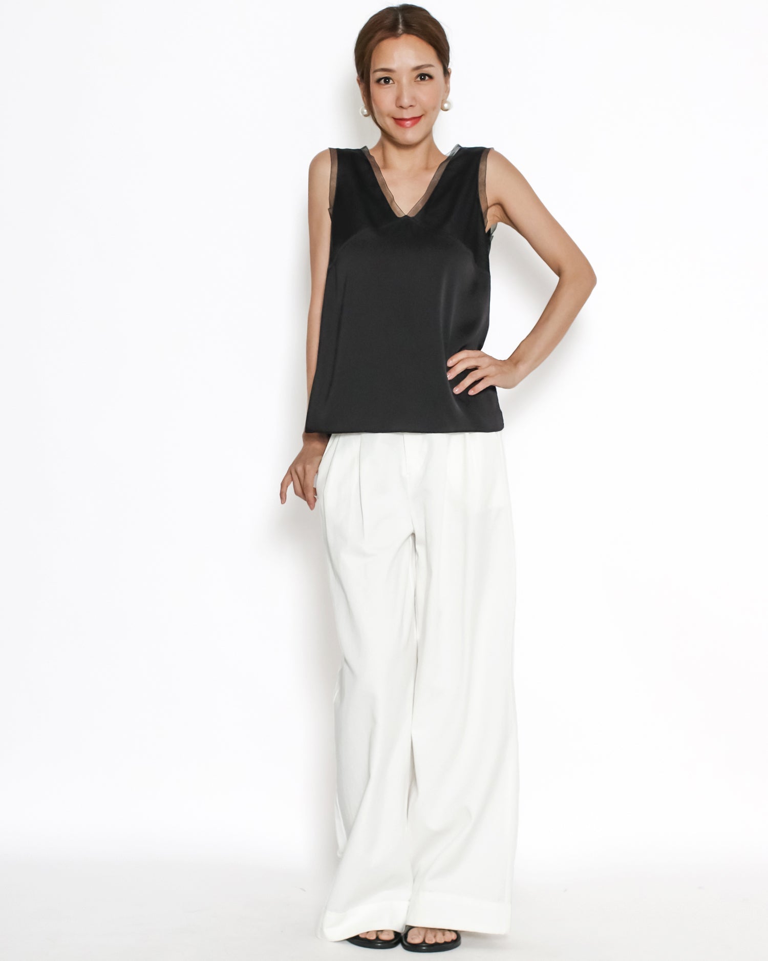 black mesh hem vest *pre-order*