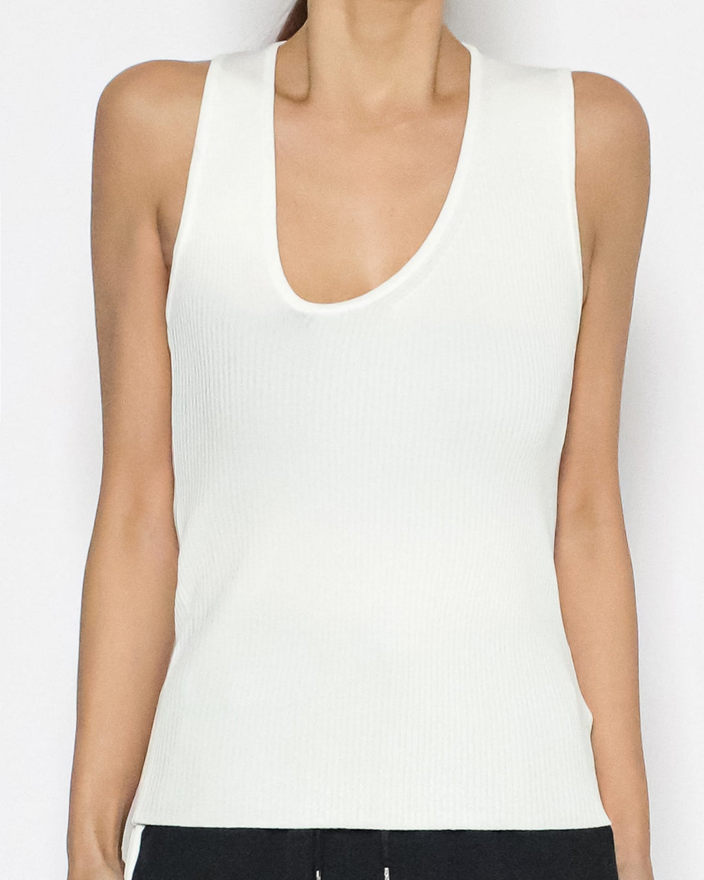 ivory cutout back ottoman knitted vest *pre-order*