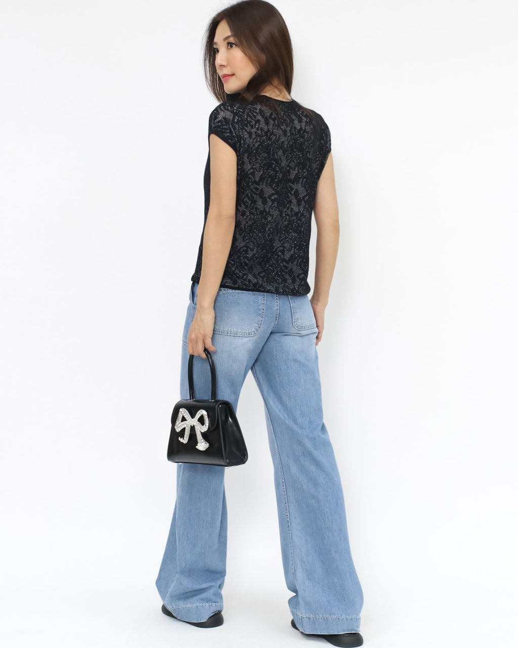 black lace tee *pre-order*