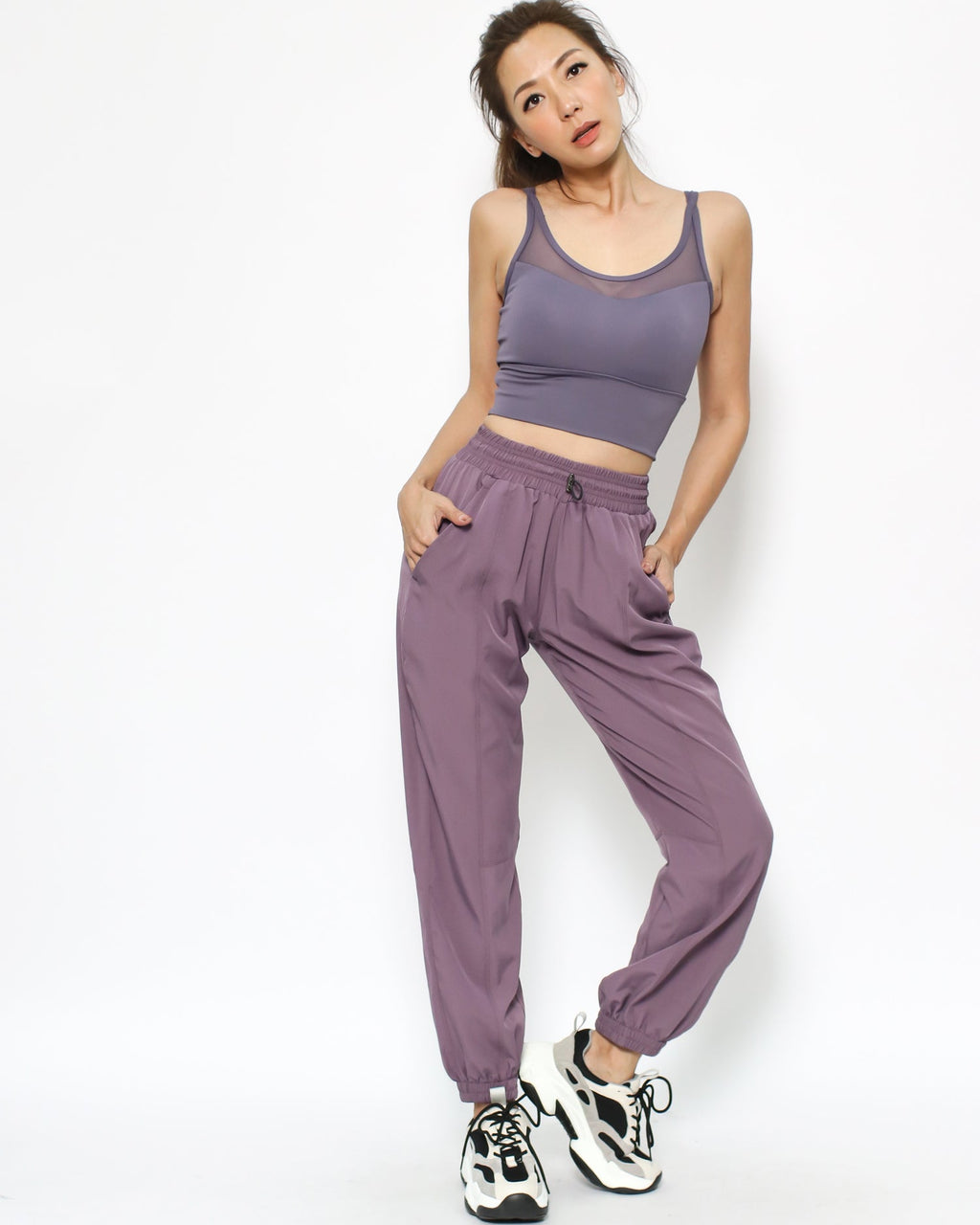 purple sports joggers *pre-order*