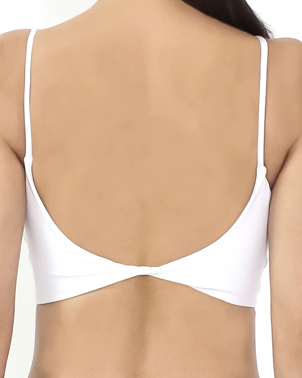 ivory twisted low back bra *pre-order*
