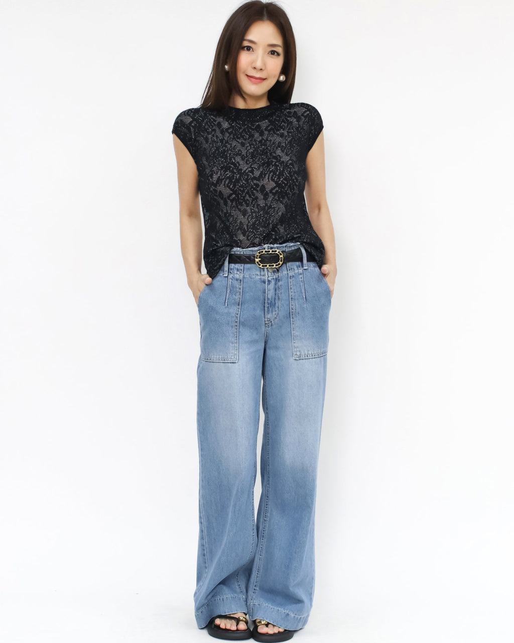 black lace tee *pre-order*