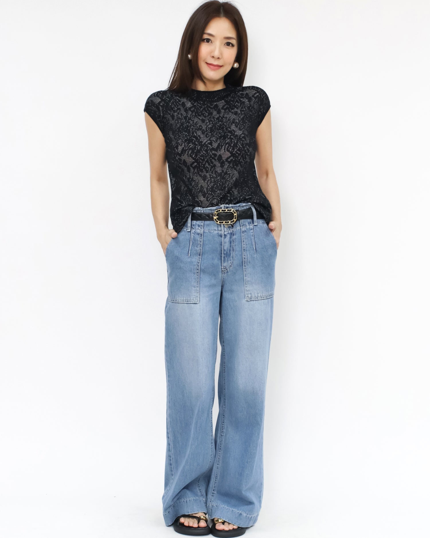 black lace tee *pre-order*