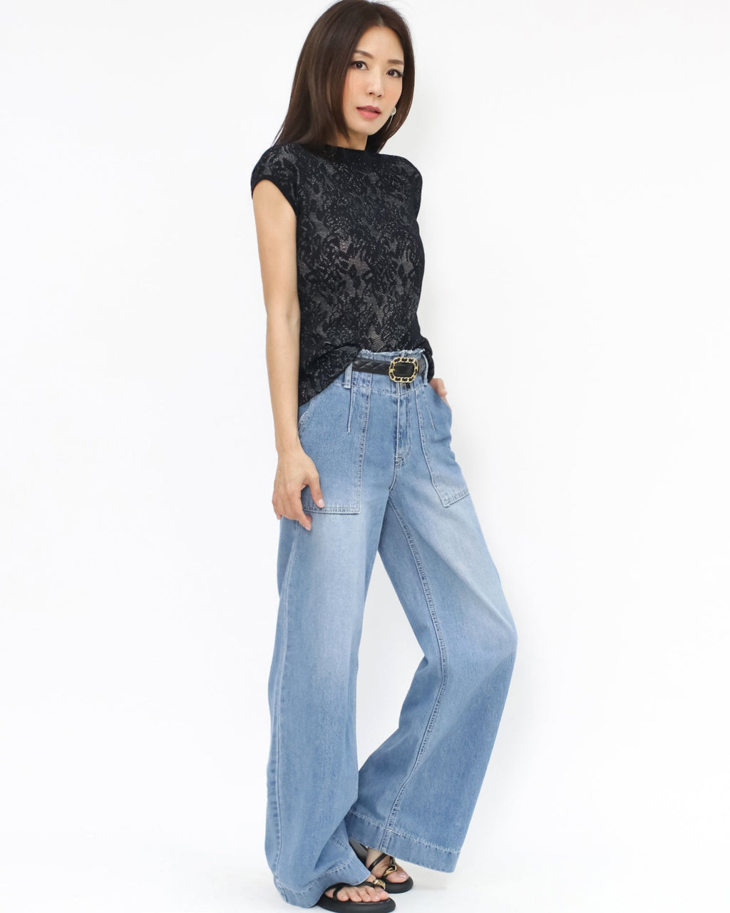 black lace tee *pre-order*