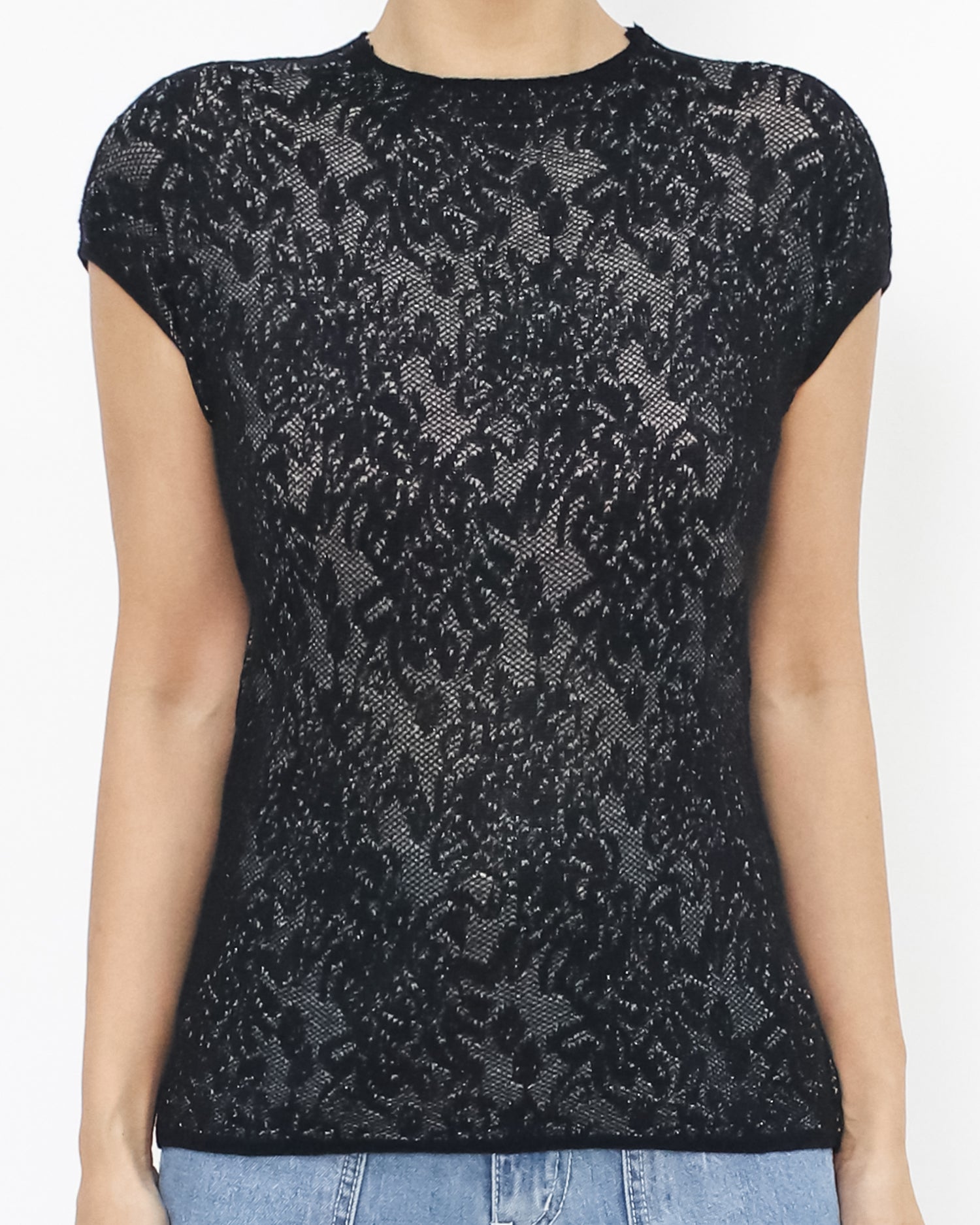 black lace tee *pre-order*