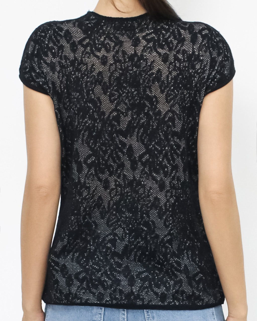 black lace tee *pre-order*