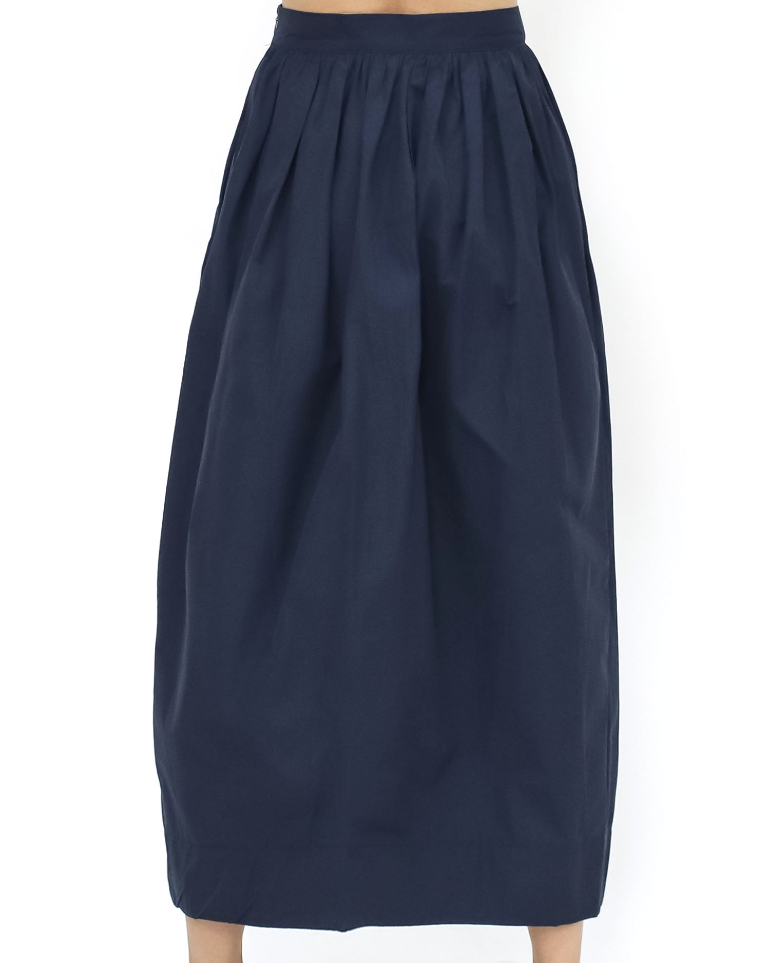 navy split front longline skirt *pre-order*