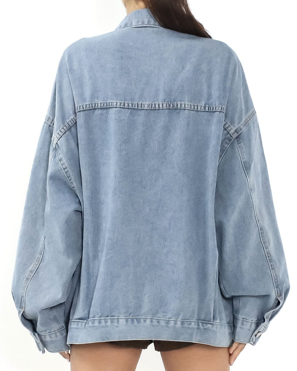 blue washed denim big pockets jacket *pre-order*