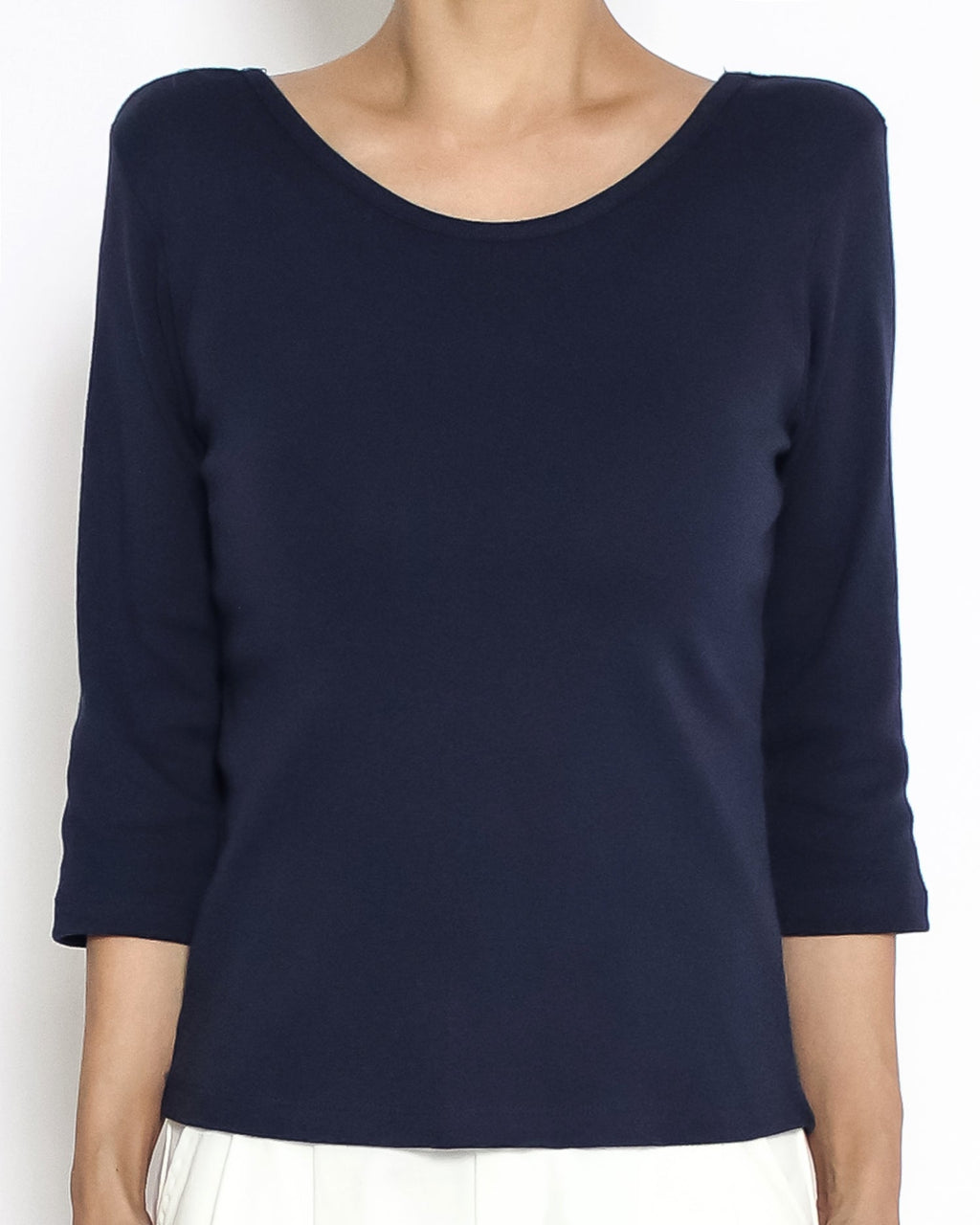 navy U back tee *pre-order*