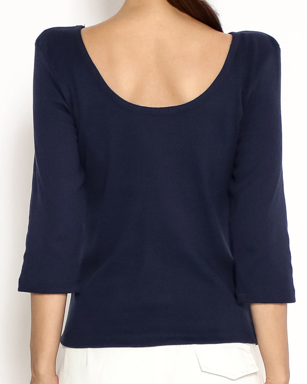 navy U back tee *pre-order*