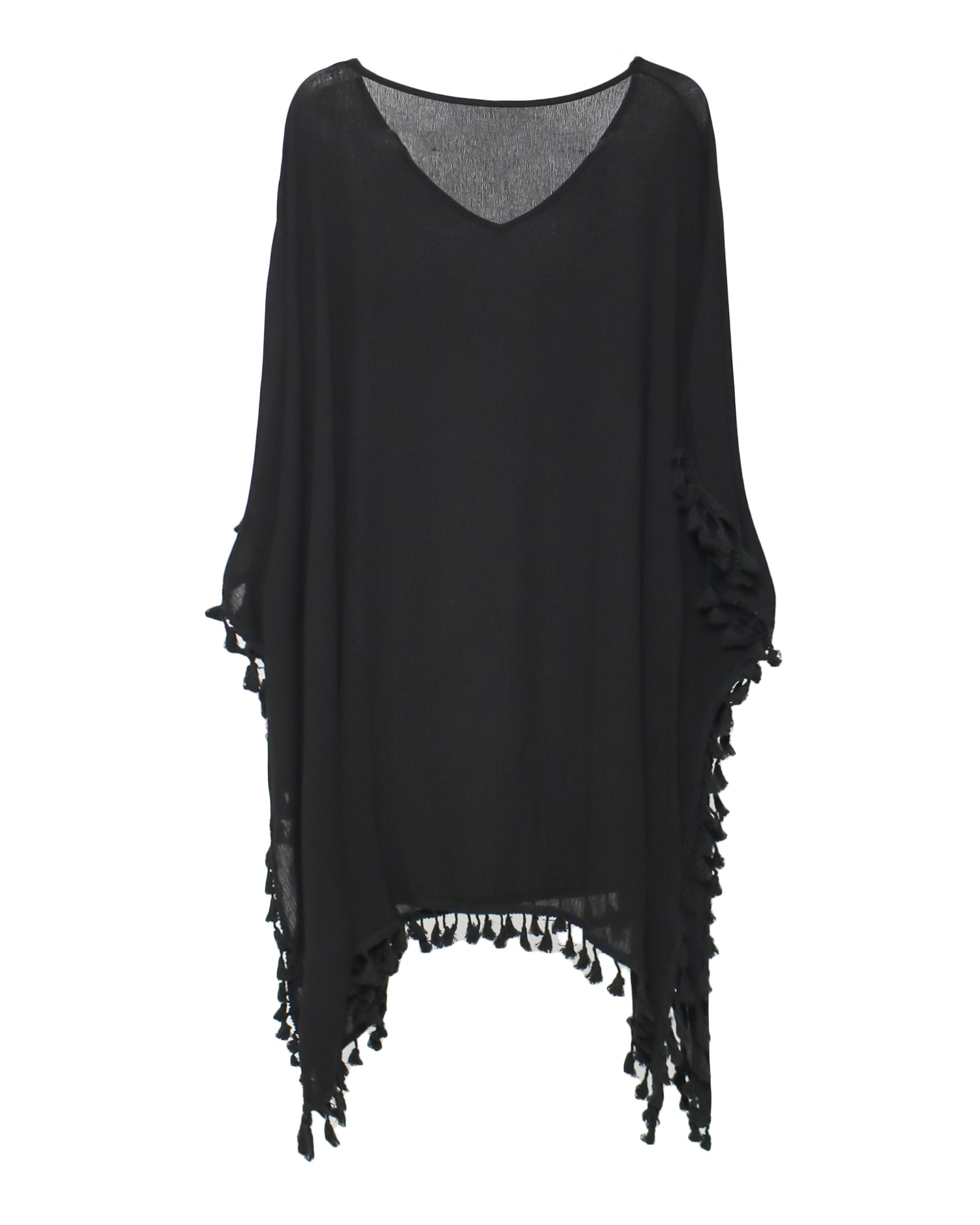 black tassels cover up dress *pre-order*