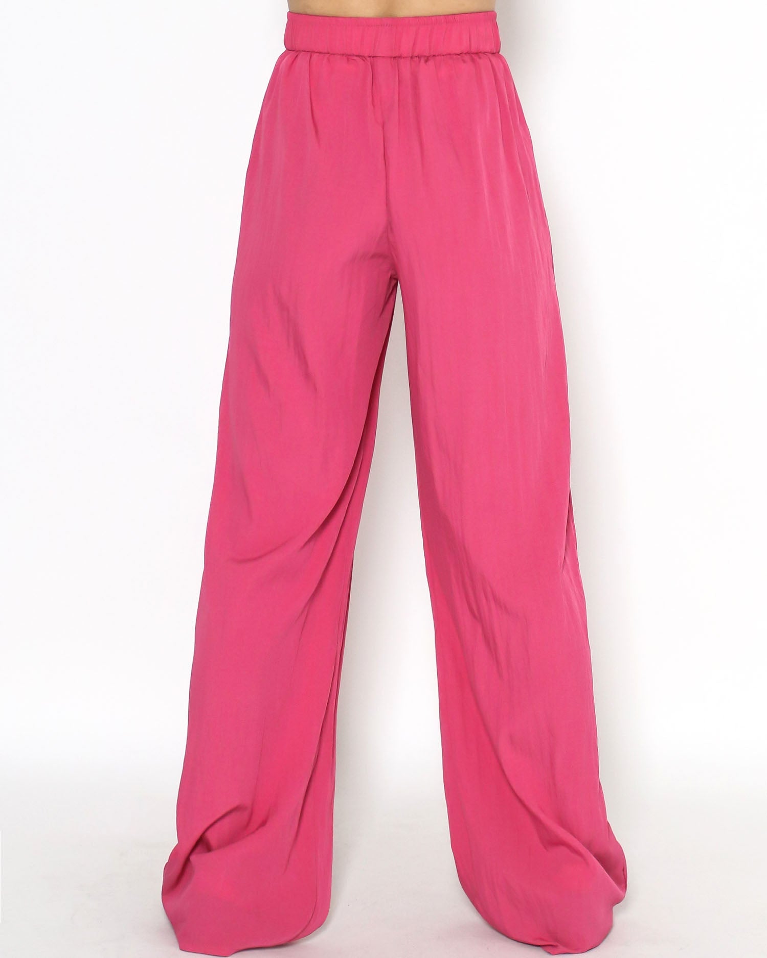 pink slinky straight leg pants *pre-order*