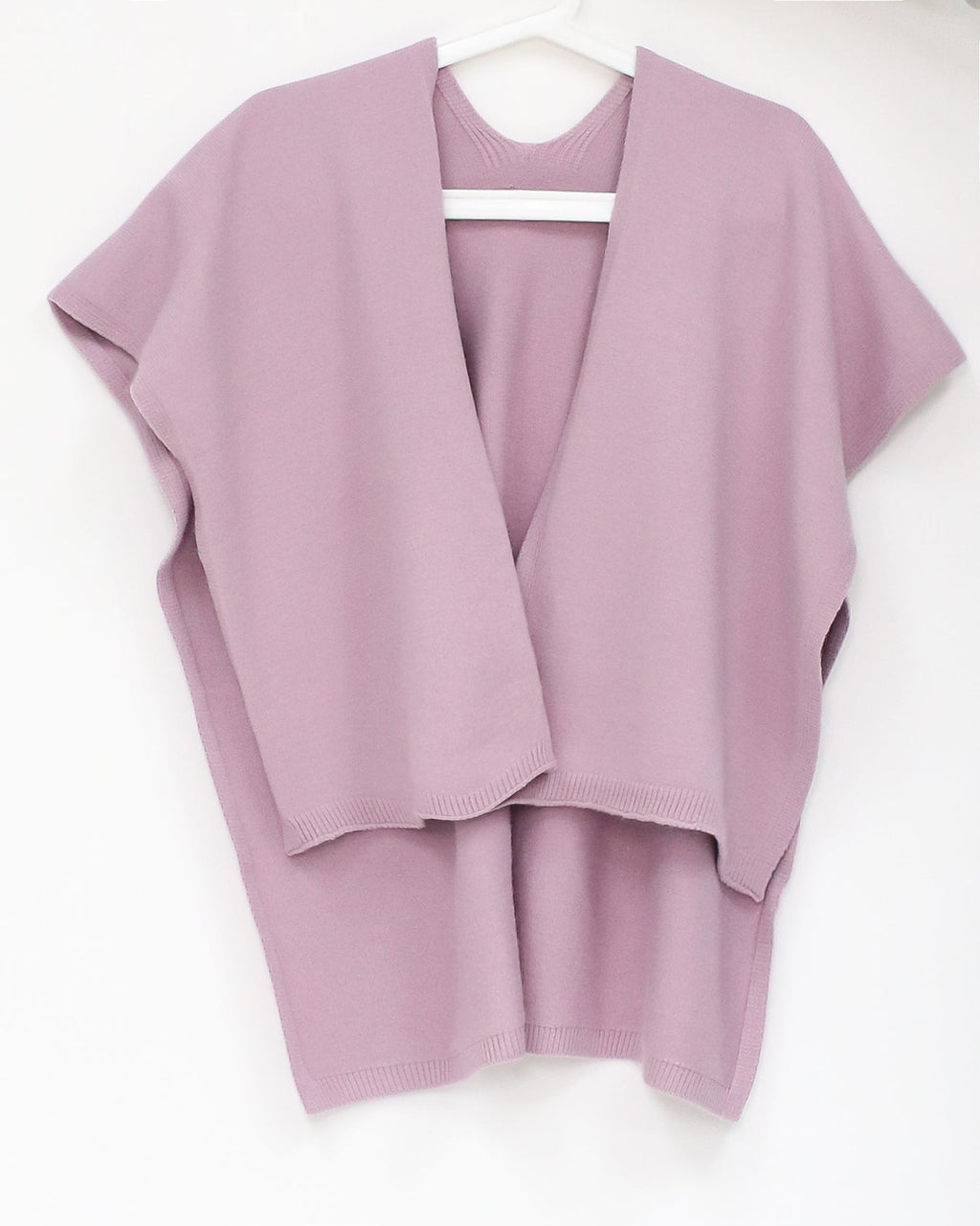 lilac sleeves knitted scarf