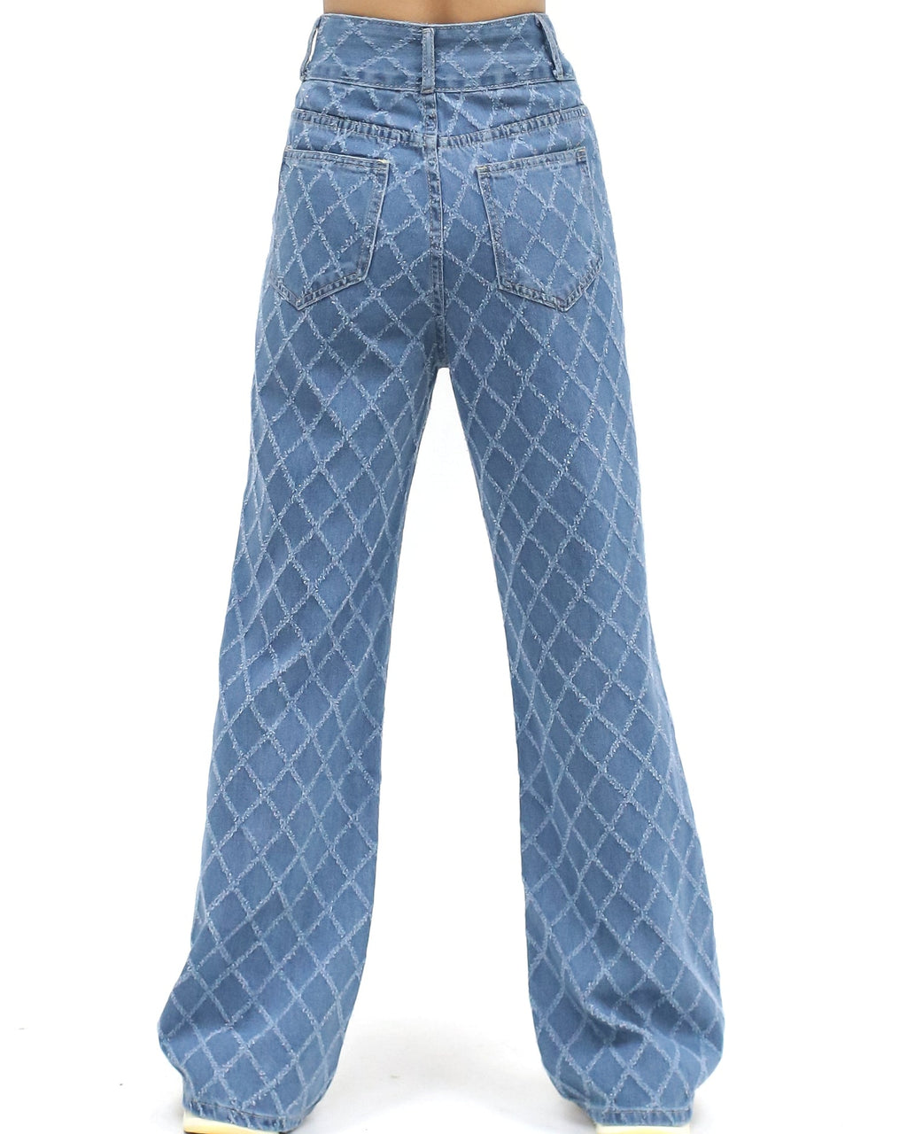 denim rhombus straight jeans *pre-order*