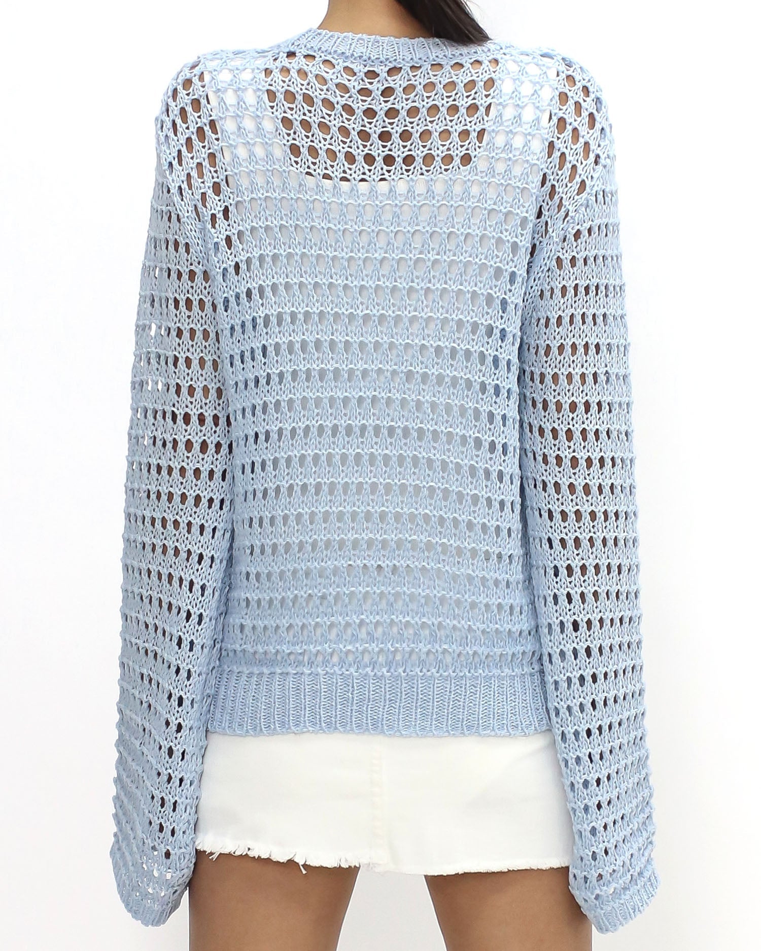 blue cage fine knitted top *pre-order*